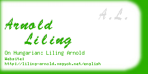 arnold liling business card